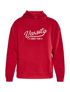 MO Sudadera rojo vino / blanco