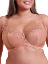 Womens Spotlight Full Cup Side Support Bra - Beige Polyamide - Size 36h