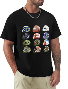 Lando Norris Helmet collection T-Shirt luxury t-shirt sublime tees funny t shirts men - Aliexpress - FashionsVida