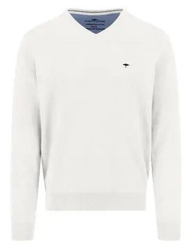 Pull à Col En V 1613211 New Offwhite L
