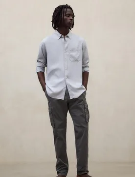 Camisa de vestir de hombre regular fit con bolsillo - Ecoalf - FashionsVida