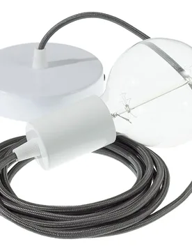 Cables Suspension Luminaire Rm26 2 M Dark Gray / White One Size - Creative - FashionsVida