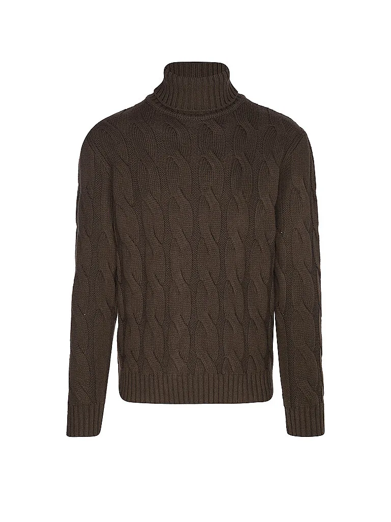 Rollkragenpullover marrone L - Eleventy - FashionsVida