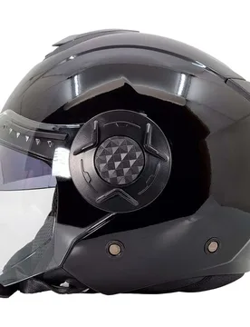 Casco Moto Jet Doppia Visiera 830 Flash Nero Metallizzat taglia XL - BHR - FashionsVida