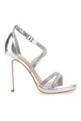 Sandali Argento con Tacco Alto 459 40