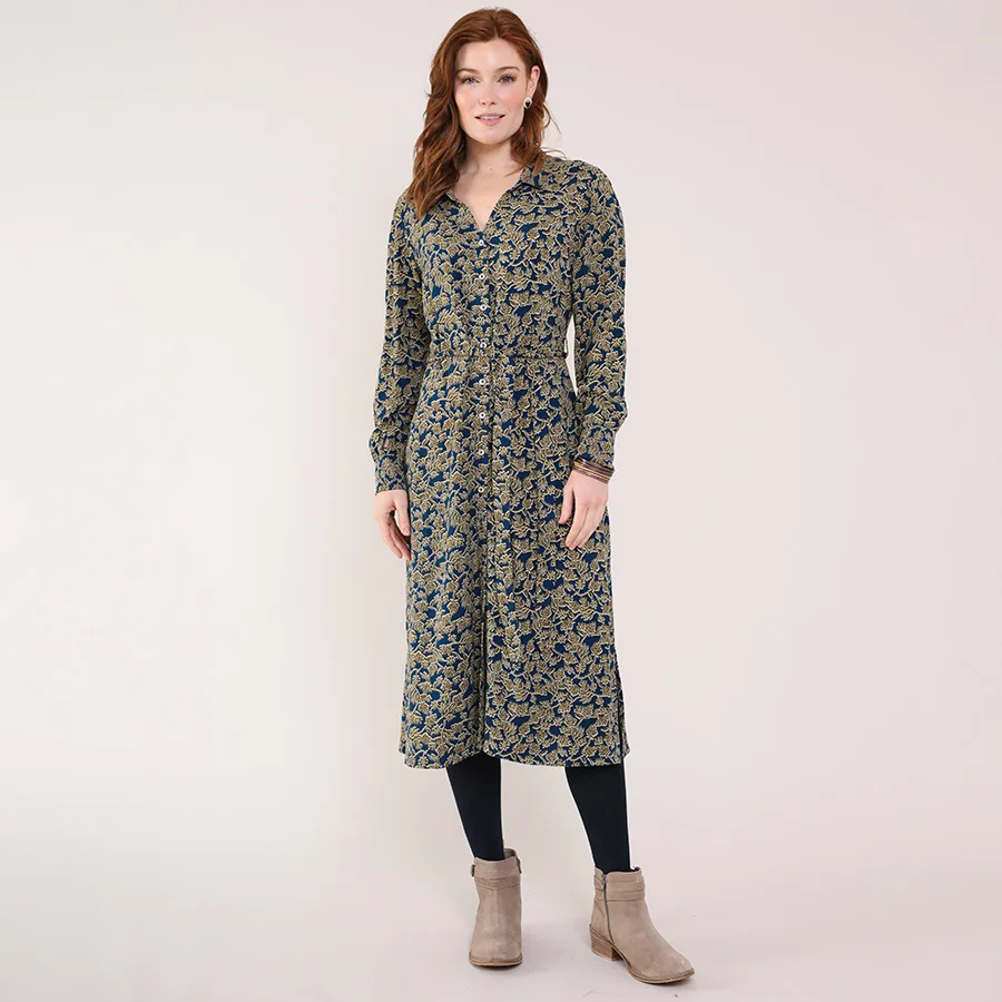 Nomads Shirt Dress - Khaki - Nomads - FashionsVida