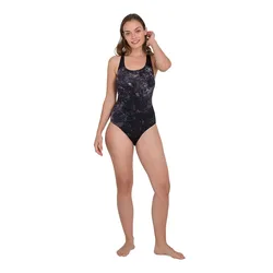 Placement Powerback Swimsuit Black / Usa Charcoal / White UK 30 Women