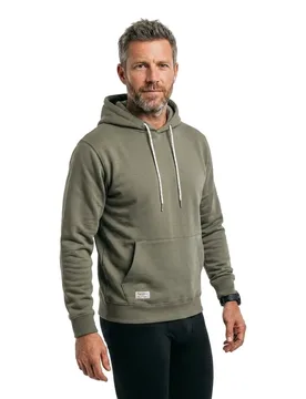 Felpa Con Cappuccio Thyssen Military Green M - Pepe jeans - FashionsVida