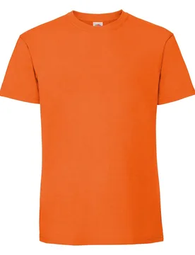 Mens Ringspun Premium T-Shirt - Orange - Size 3xl - Fruit of the loom - FashionsVida