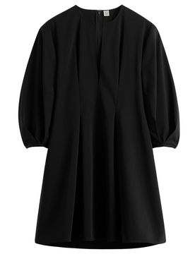 TOTEME Balloon Sleeve Cotton Dress