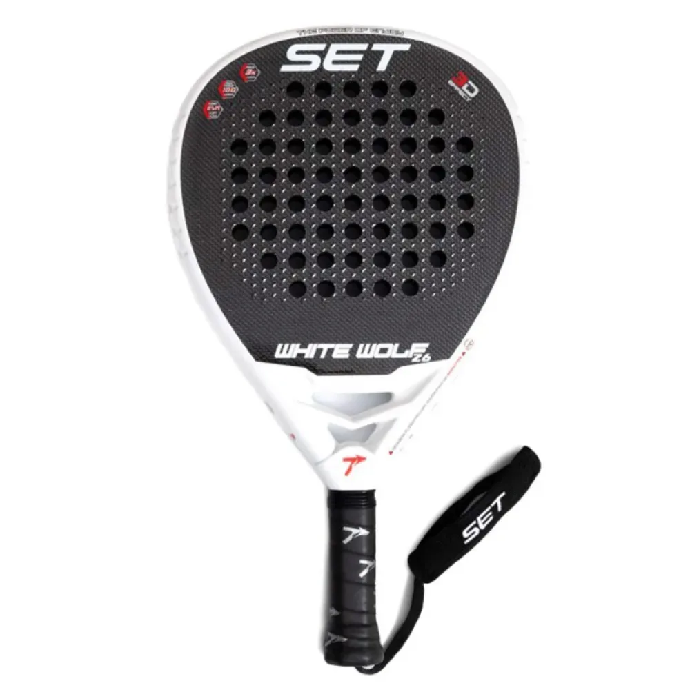 White Wolf Padel Kit Black / White One Size - SET - FashionsVida