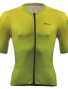 Maglia A Maniche Corte Fade Yellow / Green - Brn - FashionsVida
