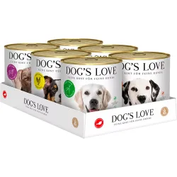 Comida húmeda para perros adultos carne de vaca , pollo, cordero, pescado, pavo, caza 6 x 800 g