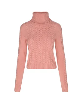 Pull à col roulé STANLEY rose XS - Lena Hoschek - FashionsVida