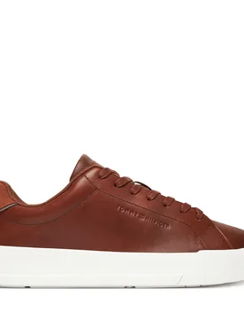 Sneakers Th Court Core Cognac FM0FM05729 Braun 46 male - Tommy hilfiger - FashionsVida