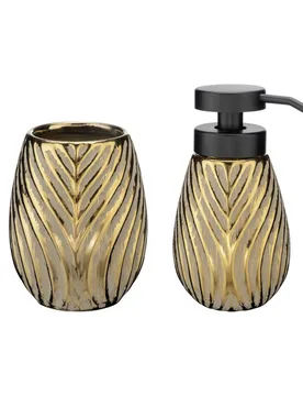 Bad-Accessoire Set „Idro“, 2-tlg., gold - WENKO - FashionsVida