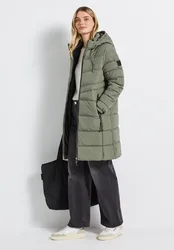 Lange Steppjacke female Grün