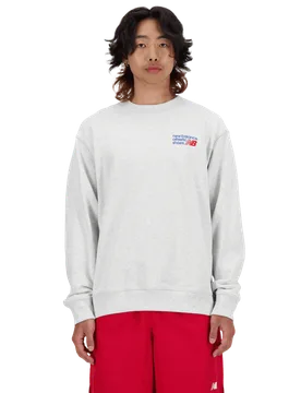 Men Sweatshirts - Grey - Size M - Grey - Size: Medium - New Balance - FashionsVida