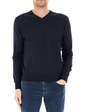 Maglione Scollo a V BLU NAVY XXXL