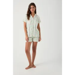 Pijama corto de punto de mujer