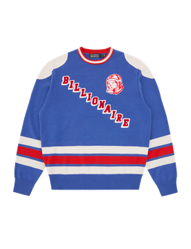 Hockey Knitted Crewneck - Navy