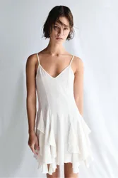 Strappy Flared Mini Dress (Size: )