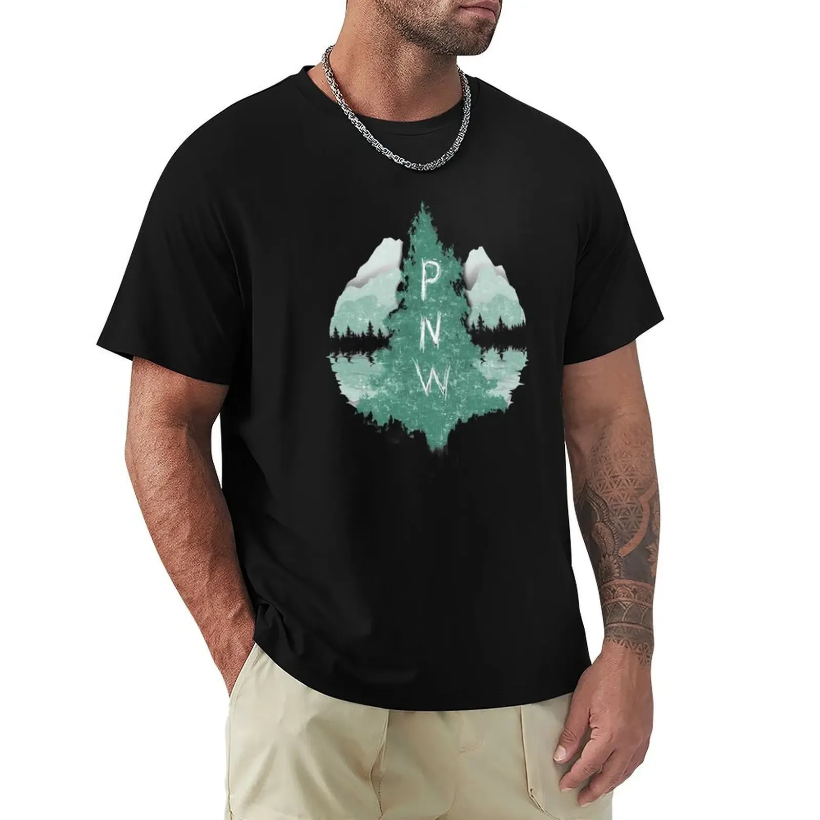 Pacific Northwest T-Shirt Basic Simple Casual Short Sleeve Tee - Aliexpress - FashionsVida