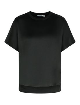 T-shirt con miscela acetata nera