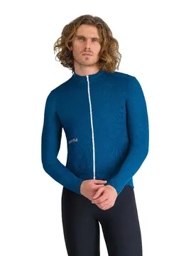 Maglia A Maniche Lunghe Classic Thermal Teal Blue
