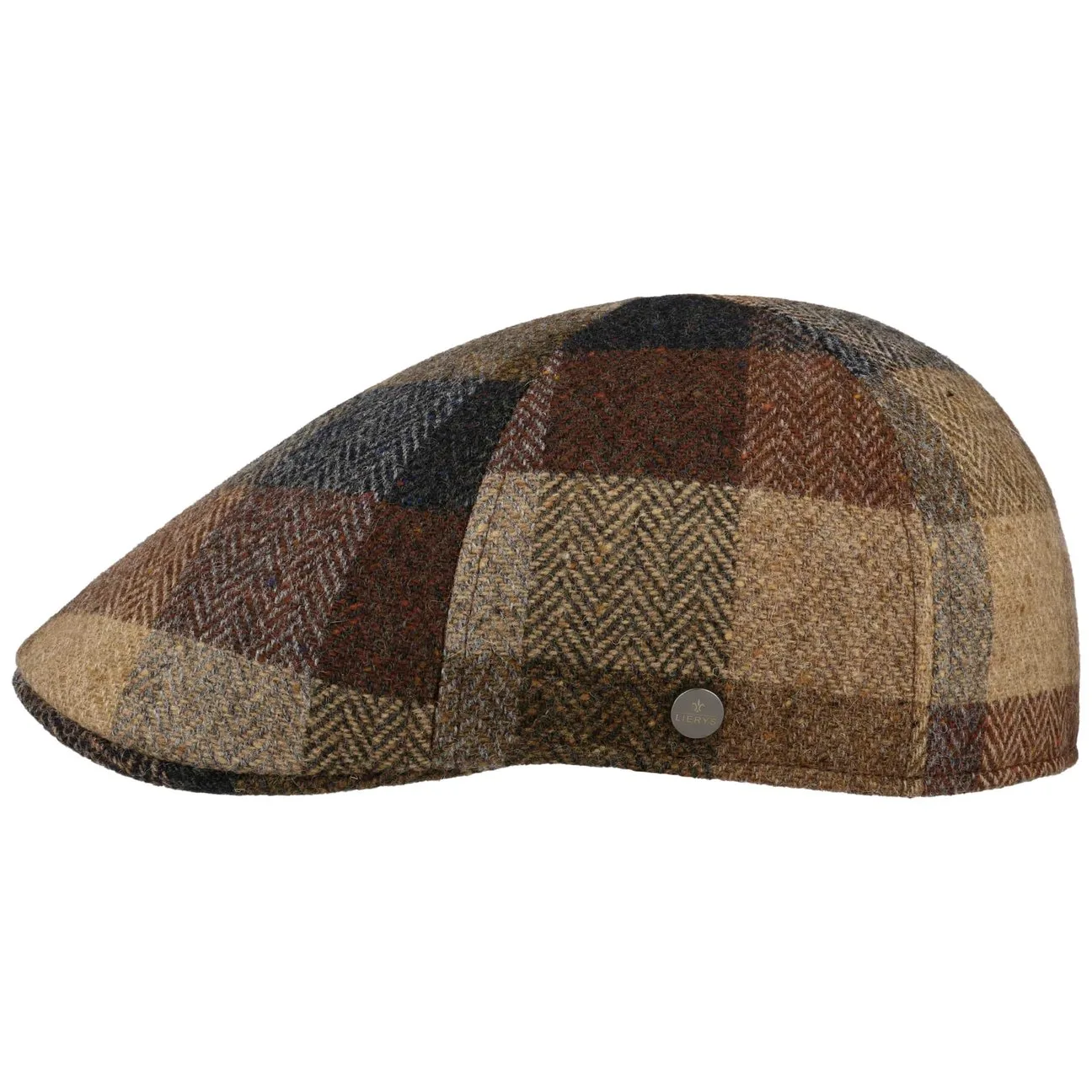 Dalcott Virgin Wool Flat Cap by - brown - Herren - Size: M (56-57 cm) - Lierys - FashionsVida