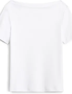 Camiseta de mujer con escote barco y manga corta - Caroll - FashionsVida