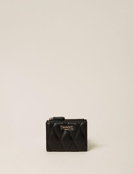 Portefeuille effet cuir matelassé