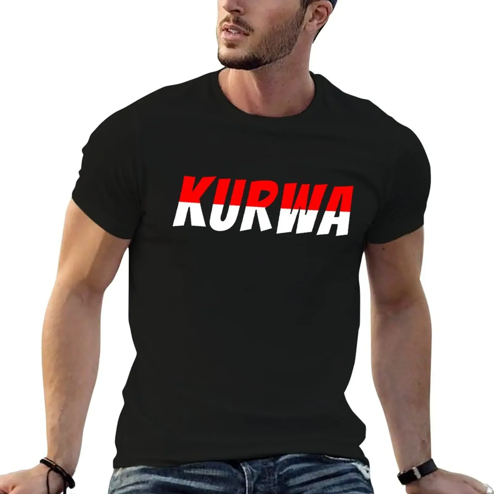 Kurwa Poland Meme T-Shirt Basic Tee Shirt for Everyday Outfit - Aliexpress - FashionsVida