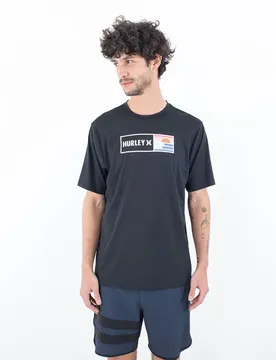 Rash Guard Manches Courtes Everyday Hybrid Black S