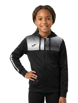 Sweat-shirt à Zip Black / White 11-12 Années Fille - Joma - FashionsVida