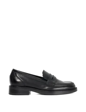 Women's 'Giya' Leather Loafers in Black Size: 6 - Black - Size: 6 - Dune london - FashionsVida
