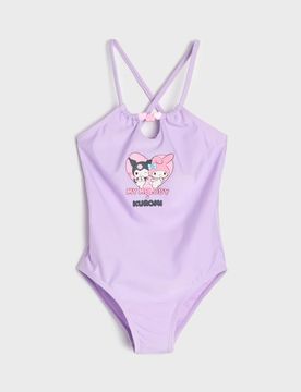 Costume da bagno con stampa My Melody and Kuromi - lavanda