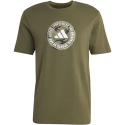 Camo Circle Graphic T-Shirt Herren T-Shirt, grün S