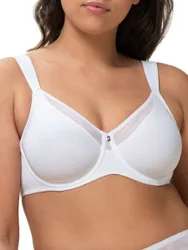 Womens True Shape Sensation High Apex Bra - White Polyamide - Size 36c