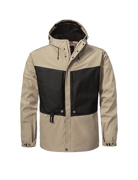 Veste de randonnée Style Maghera 2L à capuche beige 54