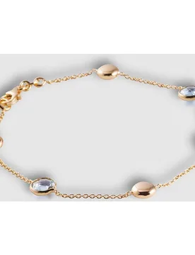 Pulsera de oro amarillo y topacio London Blue - El Corte Inglés - FashionsVida