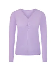 Maglia a maniche lunghe viola 42