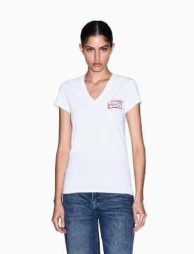Para mujer. XW002318AF16294U0002 Camiseta T-Shirt (S), Casual, Algodón, Manga corta