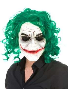 Halloween Maske Irrer Clown für Erwachsene bunt - BESTER NOVELTY - FashionsVida