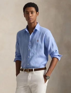 Camisa de hombre de lino Slim Fit - Polo Ralph Lauren - FashionsVida