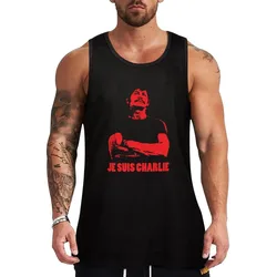 Charles Bronson - Je Suis Charlie Tank Top Undershirt Tank Top Cotton Basic Sleeveless Shirt