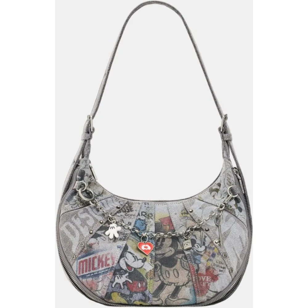Bolso hombro mediano Disney™ denim oscuro - Desigual - FashionsVida