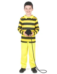 Dalton-Kostüm für Kinder Lucky Luke-Lizenzkostüm gelb-schwarz
