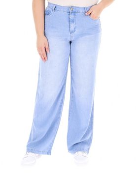 Pantalone wide leg AZZURRO CHIARO 45