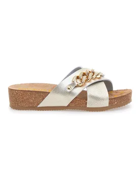Ciabatte Oro da Donna 293121 37 - PITTARELLO BIO - FashionsVida